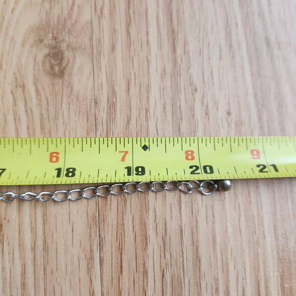 Purple Teardrop Fringe Bib Statement Necklace Silver Tone Lobster Clasp Y2K Pop - Picture 2 of 8